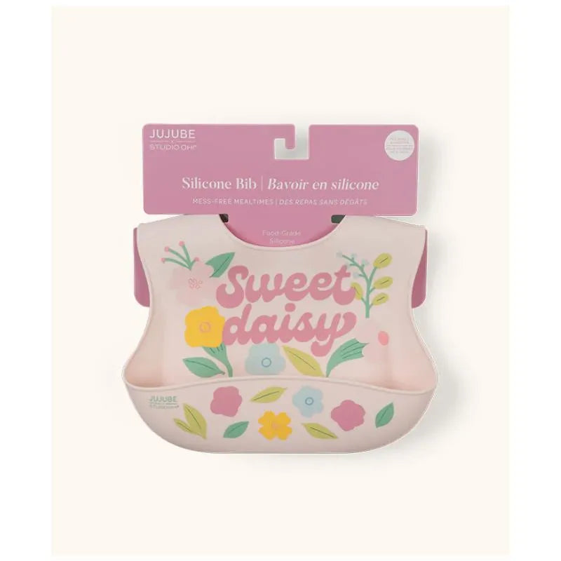 Jujube - Silicone Bib, Sweet Daisy Image 1