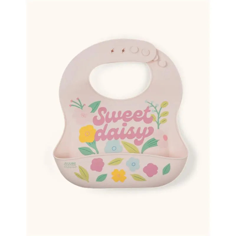 Jujube - Silicone Bib, Sweet Daisy Image 2