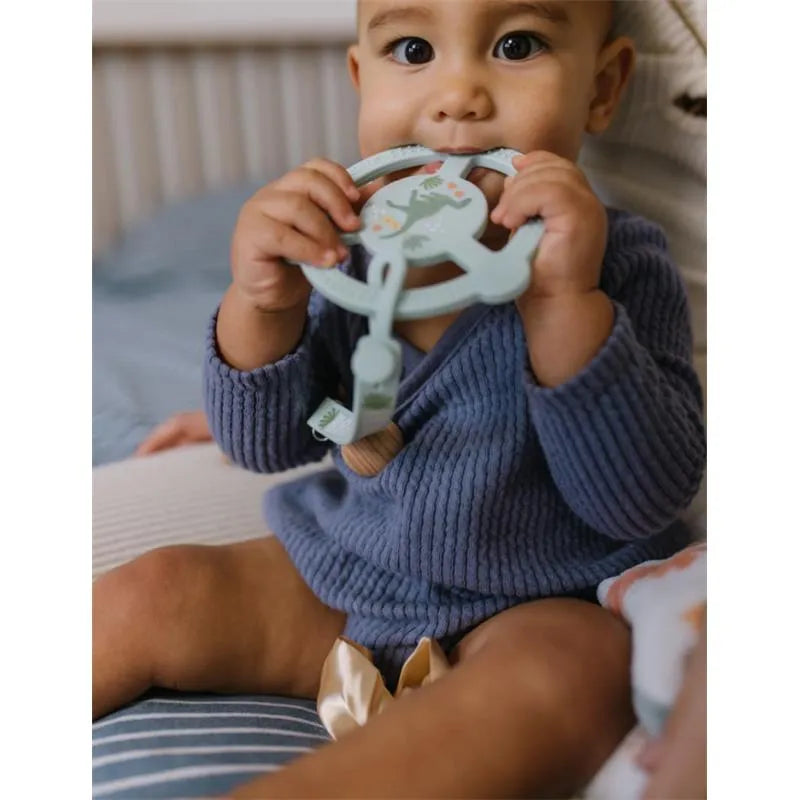 Jujube - Silicone Teether Ring With Detachable Clip, Roarsome Image 2