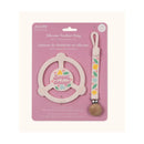 Jujube - Silicone Teether Ring With Detachable Clip, Sweet Daisy Image 1