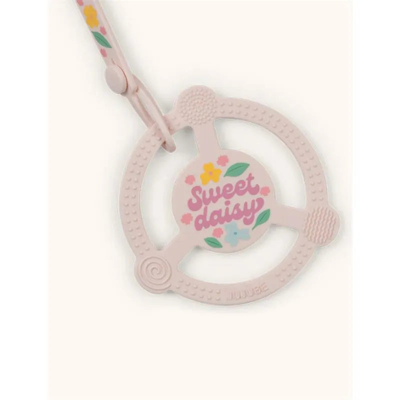 Jujube - Silicone Teether Ring With Detachable Clip, Sweet Daisy Image 4