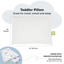 Keababies - 13X18 Toddler Pillow With Pillowcase, Keasafari Image 2