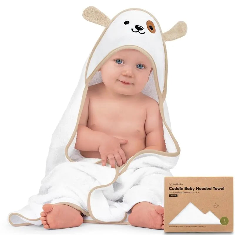 Keababies - Cuddle Baby Hooded Towel, Dog Image 1