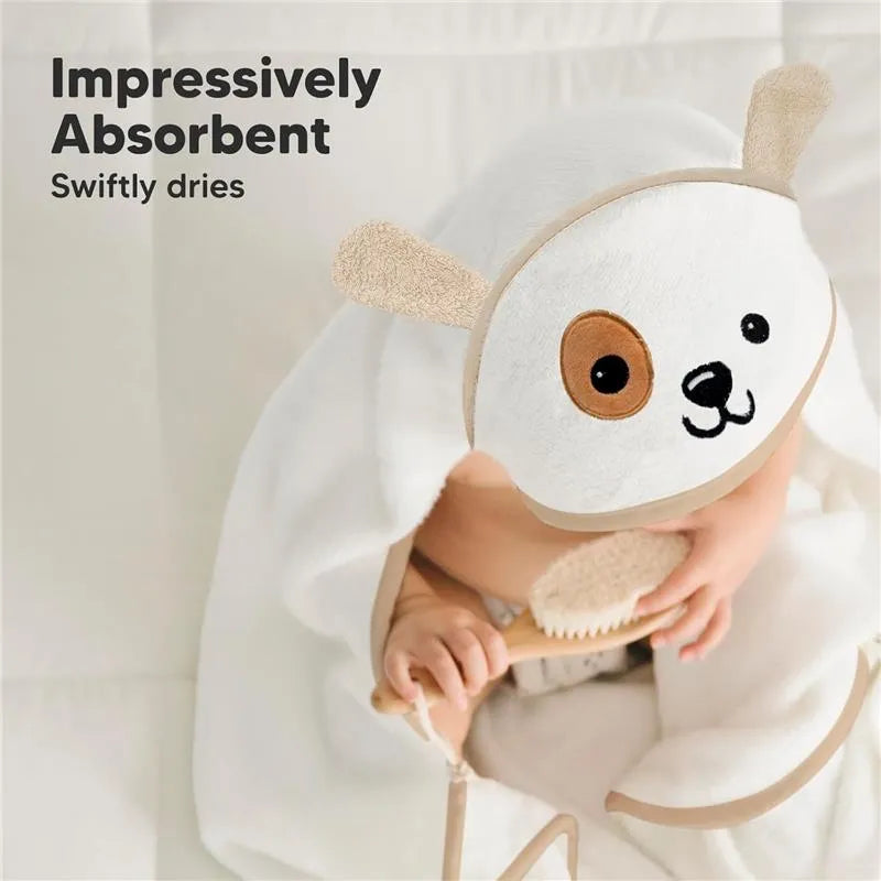 Keababies - Cuddle Baby Hooded Towel, Dog Image 5