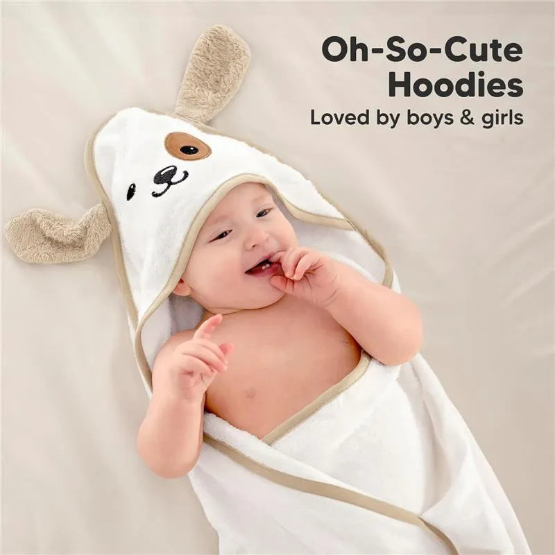 Keababies - Cuddle Baby Hooded Towel, Dog Image 7