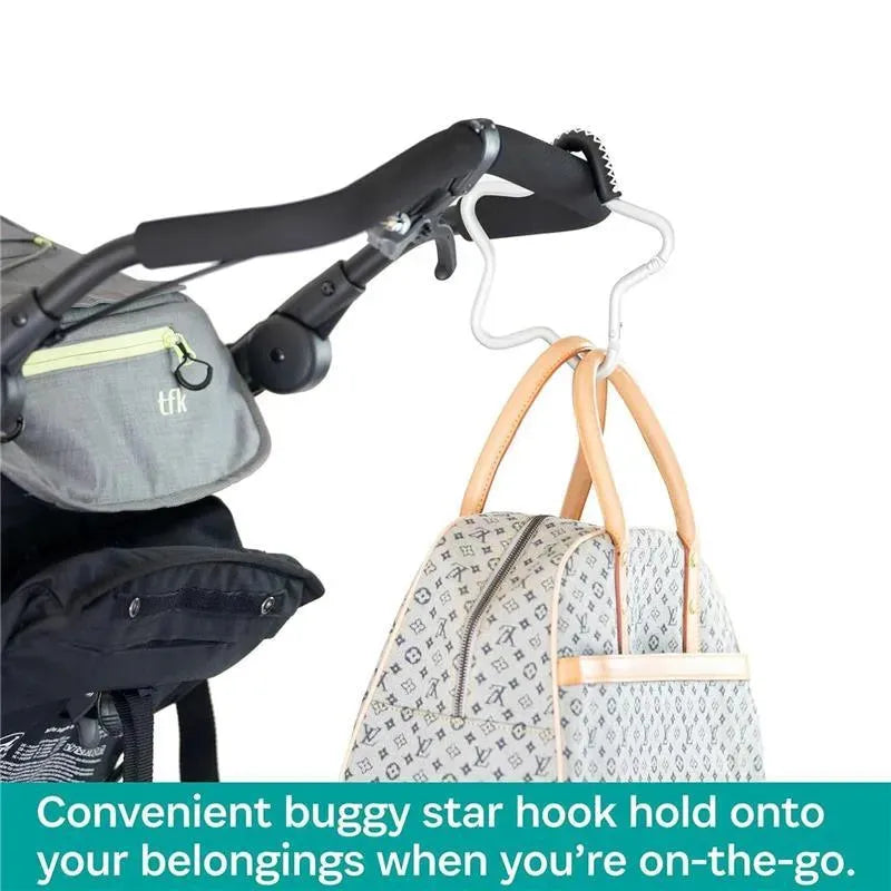 Kidco - Buggy Gear Star Hook by BUGGYGEAR Silver/Black Leather Image 4