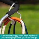 Kidco - BUGGY HEART HOOK by BUGGYGEAR, Black Foam/Silver Aluminum Image 6