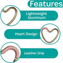 Kidco - BUGGY HEART HOOK by BUGGYGEAR, Rose Gold/Pink Leather Image 7