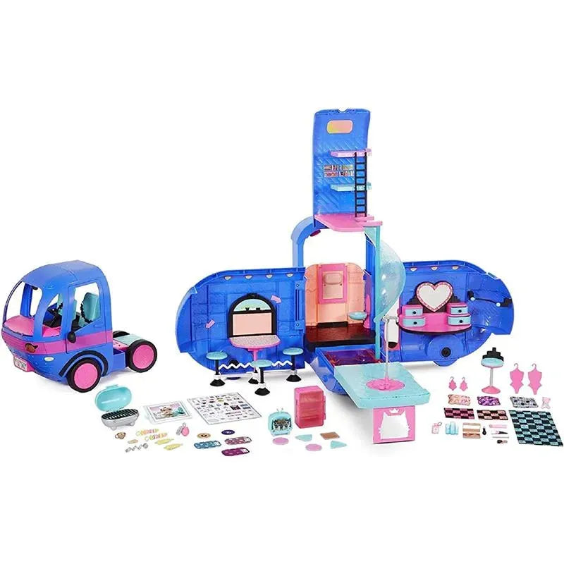 Kidfocus - LOL Surprise OMG 4-in-1 Glamper Fashion Camper with 55+ Surprises, Electric Blue Image 1