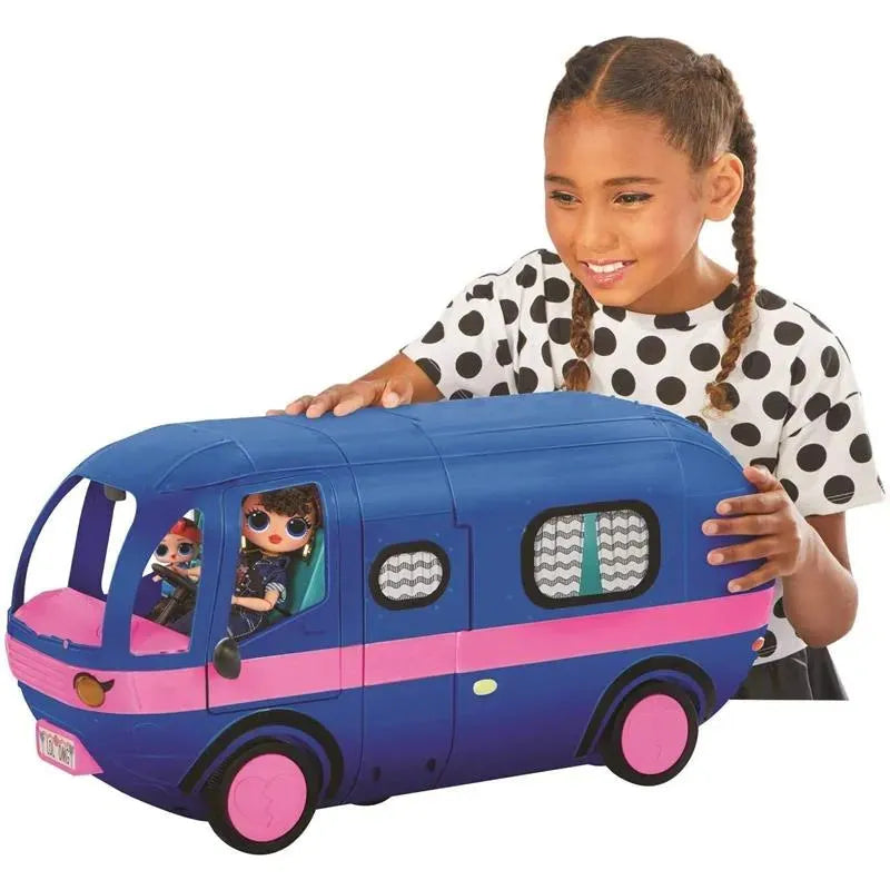 Kidfocus - LOL Surprise OMG 4-in-1 Glamper Fashion Camper with 55+ Surprises, Electric Blue Image 3