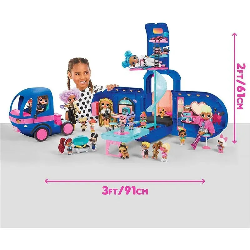 Kidfocus - LOL Surprise OMG 4-in-1 Glamper Fashion Camper with 55+ Surprises, Electric Blue Image 5