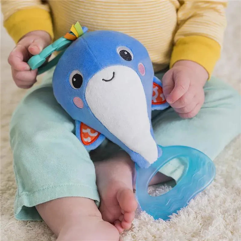 Kids II - Bright Starts Whale-a-roo Pull & Shake Activity Toy with Pull String Image 5