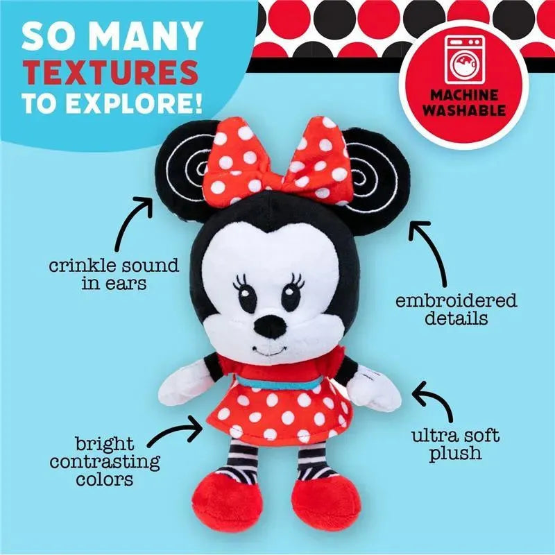 Kids Preferred - Disney Baby Minnie Black and White High Contrast Crinkle Plush Image 2