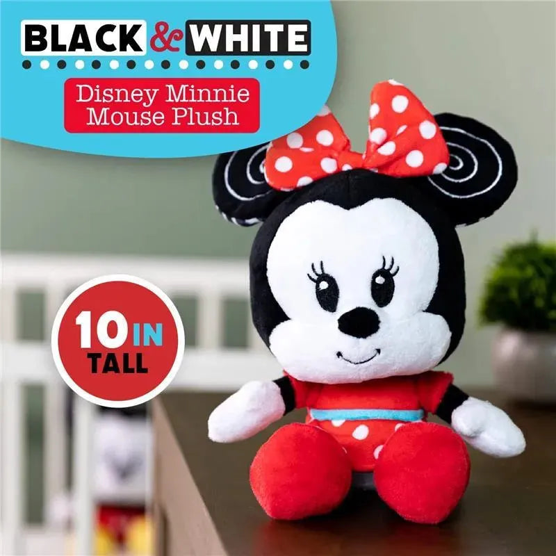 Kids Preferred - Disney Baby Minnie Black and White High Contrast Crinkle Plush Image 6