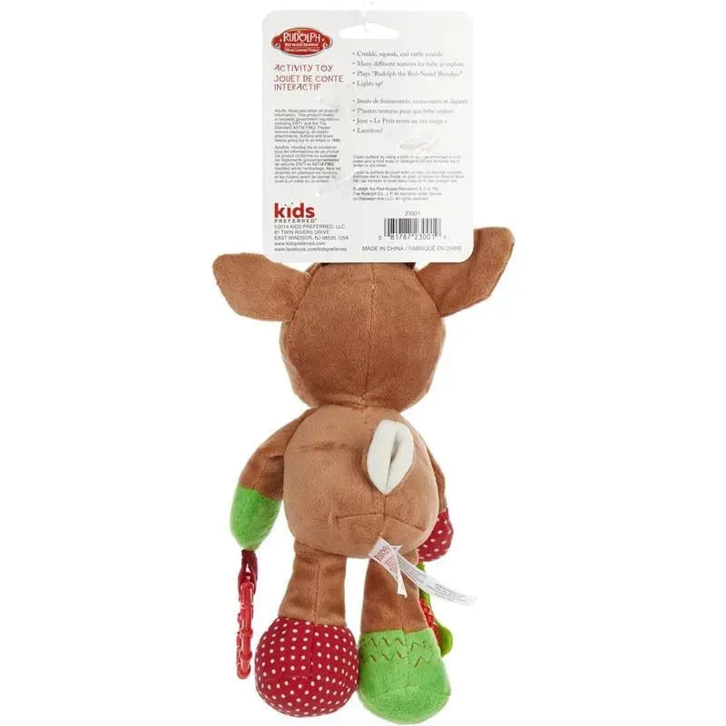 Kids Preferred - Rudolph The Red-Nosed Reindeer On The Go Teether Developmental Activity Toy, 12 inches Image 5