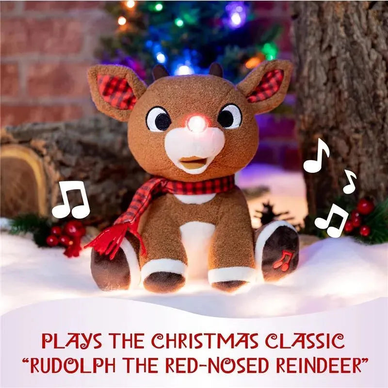 Kids Preferred - Rudolph the Red Nosed Reindeer Stuffed Animal Plush Toy with Music & Lights Image 7