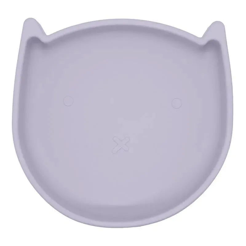 Kushies Baby - SILLYKITTY Unbreakable Fun Baby and Toddler Silicone Plate with Suction, Violet Image 1