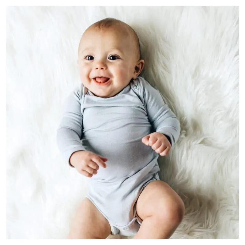 Kyte Baby - Long Sleeve Bodysuit In Storm Image 3