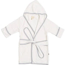 Kyte Baby - Toddler Bath Robe In Cloud With Storm Trim Image 2