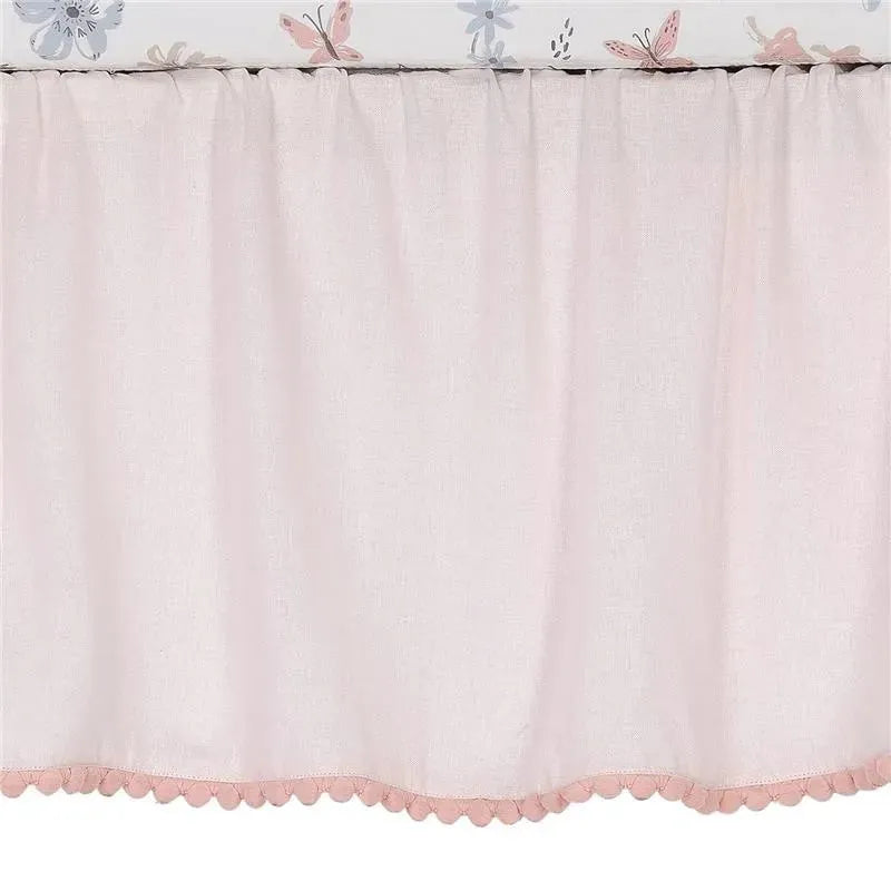 Lambs & Ivy - 3Pk Baby Blooms Pink Floral/Butterfly Baby Crib Bedding Set Image 8