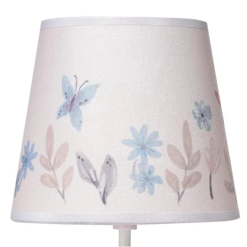 Lambs & Ivy - Baby Blooms Pink Butterfly Nursery Lamp with Floral Shade & Bulb  Image 5