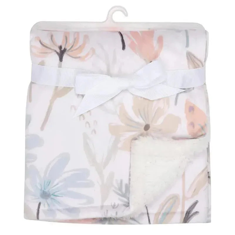 Lambs & Ivy - Baby Blooms Watercolor Floral/Butterfly Soft Fleece Baby Blanket Image 5