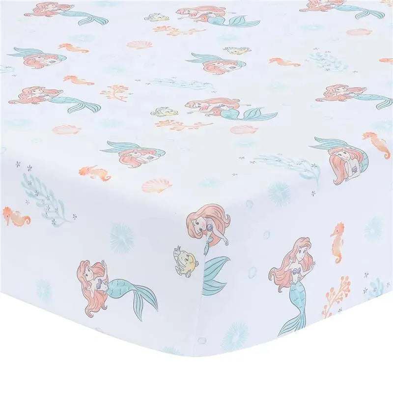 Lambs & Ivy - 3Pk Bedtime Originals Disney Baby The Little Mermaid Baby Crib Bedding Set Image 2