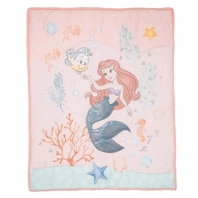 Lambs & Ivy - 3Pk Bedtime Originals Disney Baby The Little Mermaid Baby Crib Bedding Set Image 4