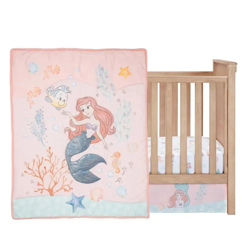 Lambs & Ivy - 3Pk Bedtime Originals Disney Baby The Little Mermaid Baby Crib Bedding Set Image 7