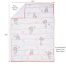 Lambs & Ivy - Bedtime Originals Disney Baby The Little Mermaid White Baby Blanket, Ariel Image 6