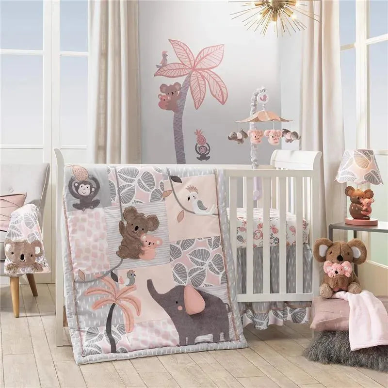 Lambs & Ivy - Calypso Pink/Taupe Koala and Palm Tree Nursery Wall Decals/Appliques Image 3