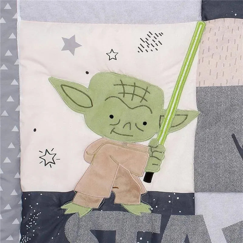 Lambs & Ivy - Classic 3Pk Baby Crib Bedding Set, Yoda/Darth Vader Image 3