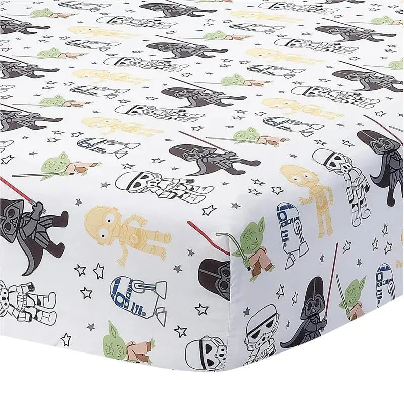 Lambs & Ivy - Classic 3Pk Baby Crib Bedding Set, Yoda/Darth Vader Image 6