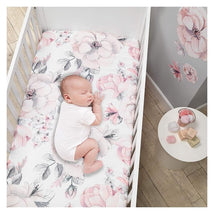Lambs & Ivy Floral Baby Crib Fitted Sheet Image 2