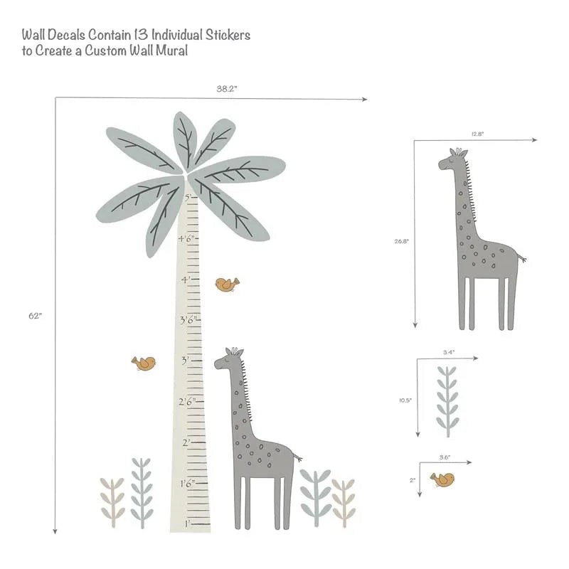 Lambs & Ivy - Growth Chart Wall Decals, Jungle Adventure Image 2