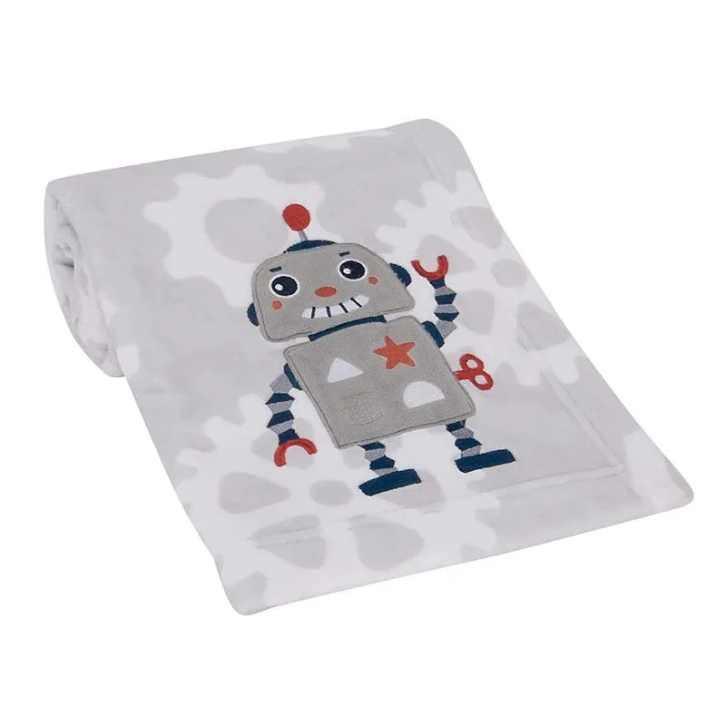 Lambs & Ivy Robbie Robot Blanket Image 2