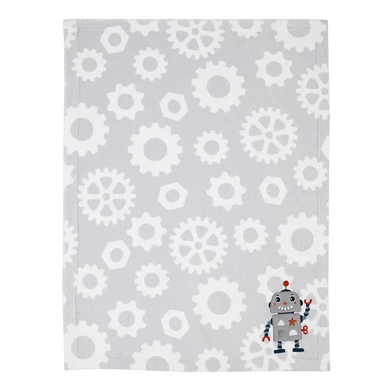 Lambs & Ivy Robbie Robot Blanket Image 4