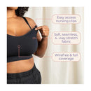 Lansinoh - Kindred Women's Braverly Pumping Bra, Black Image 5