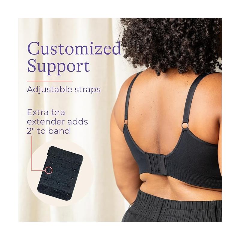 Lansinoh - Kindred Women's Braverly Pumping Bra Busty, Black Image 3