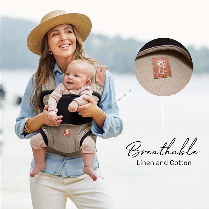 Líllébaby - Elevate 6-In-1 Linen Blend Baby Carrier, Warm Sand Image 7