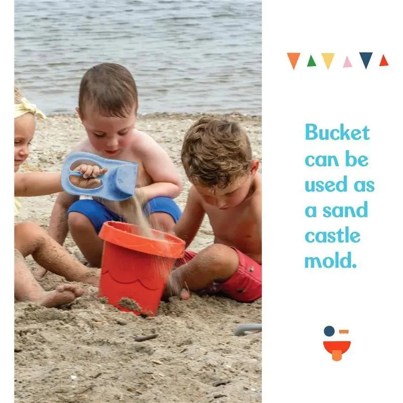 Little Kids - Fisher-Price Toddler 3-in-1 Beach Bucket, Portable Sprinkler and Sandcastle Mold Image 8