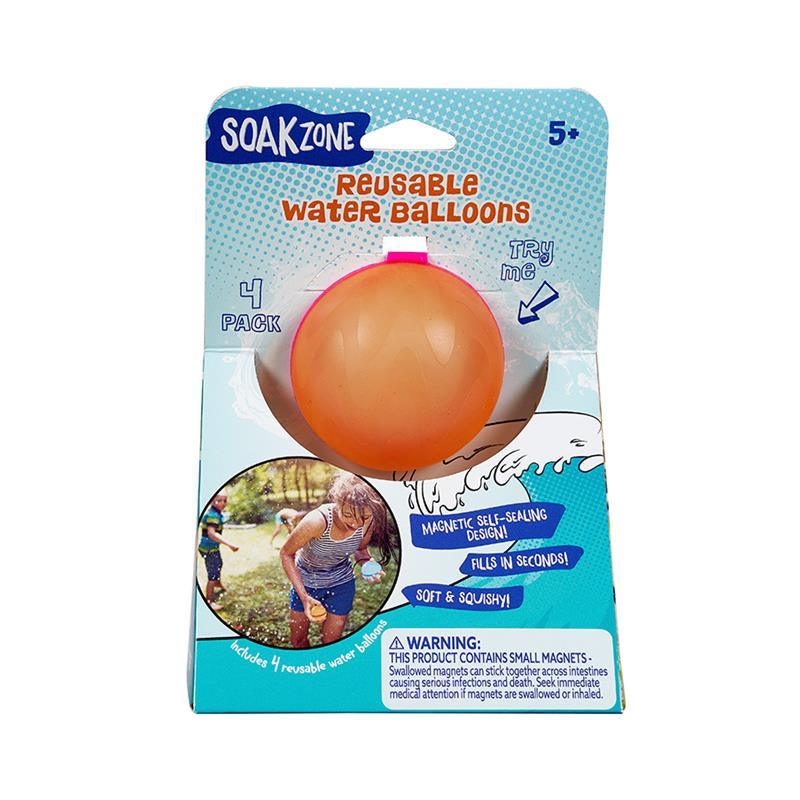 Little Kids - Soak Zone Reusable Water Balloons 4-Pack Image 1