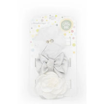 Little Me 3pk Baby Girl Head wraps White Image 1