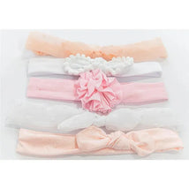 Little Me 5pk Baby Girl Headbands, Peach Image 1