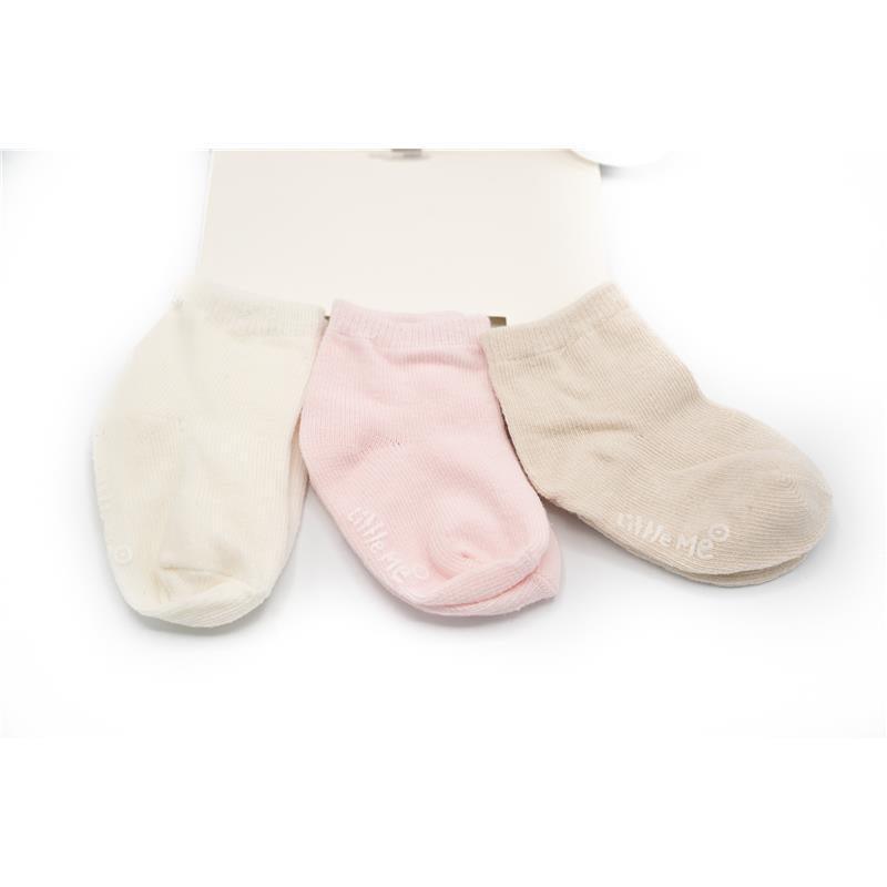 Hudson Baby Baby Leggings with Ankle Bows, 3-Pack, Pink and Gray