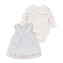 Little Me Bountiful Roses Jumper Set Heather Grey Image 2