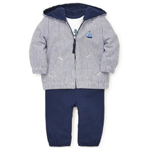 Little Me - Sails 3 Pc Jacket Set, Blue Image 2