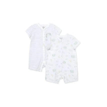 Little Me World 2Pk Rompers - White Image 1