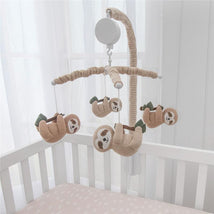 Living Textiles - Baby Music Mobile, Crib Toy, Rainbow Sloth Image 1