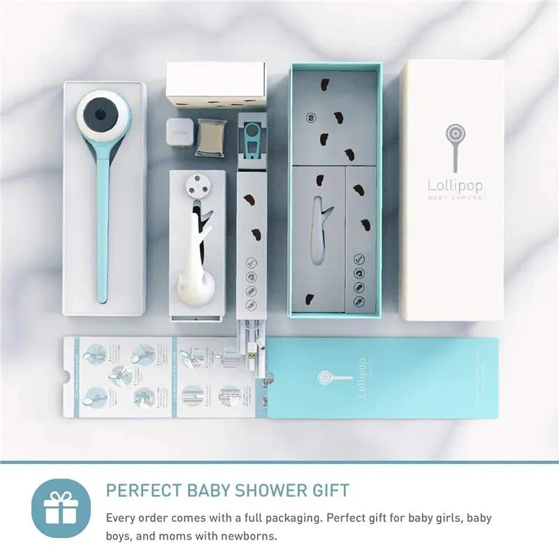 Lollipop - Baby Monitor Full-Featured Smart Wi-Fi Camera, Turquoise Image 3